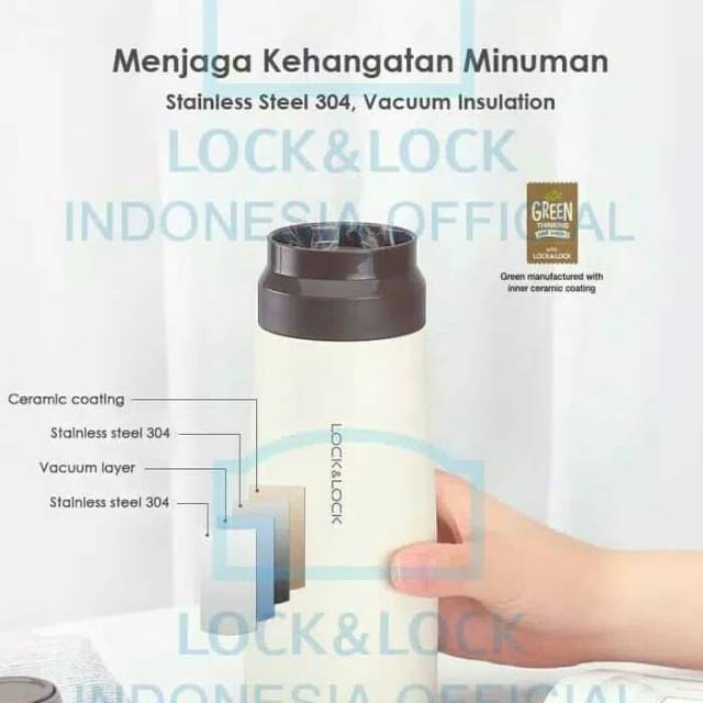 Lock &amp; Lock ID Tumbler 450ml - botol minum thermos