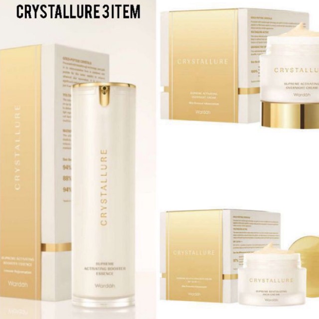 Crystallure  Glowing  3 item - ( RICH CR - NIGHT CR - BOOSTER )