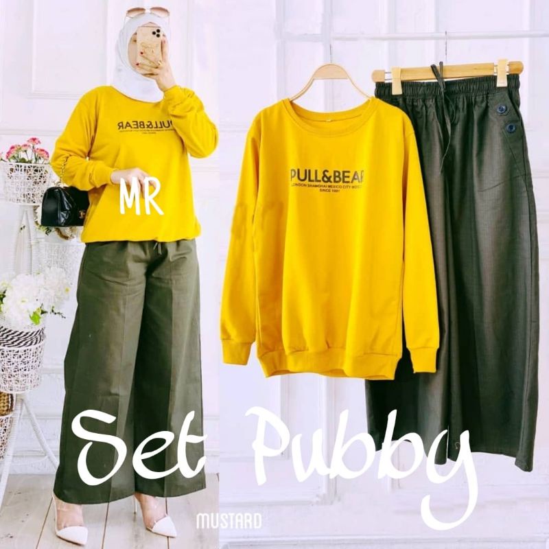 SET CELANA KULOT PUBBY, BABYTERRY KATUN, GAMIS HIJAB MUSLIM, SETELAN OLAHRAGA