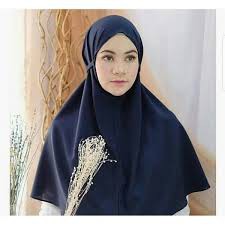 Jilbab Bergo Maryam Size L Tali Diamond Crepe Premium Hijab Instan