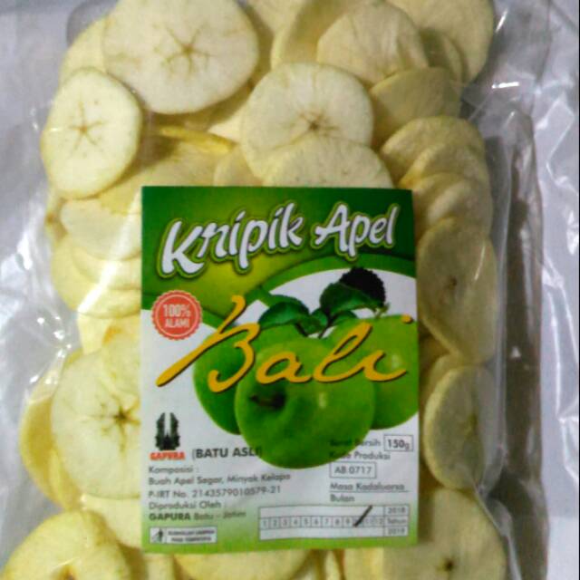 

Kripik Buah Apel BaLi (Batu Asli) grade A no tipu-tipu 100 gr