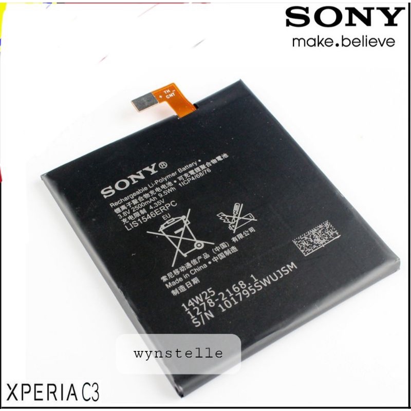 SONY XPERIA C3 - Baterai SONY XPERIA C3 D2533 LIS1546ERPC Battery Batre Batu Batrei Tanam HP Sony Xp
