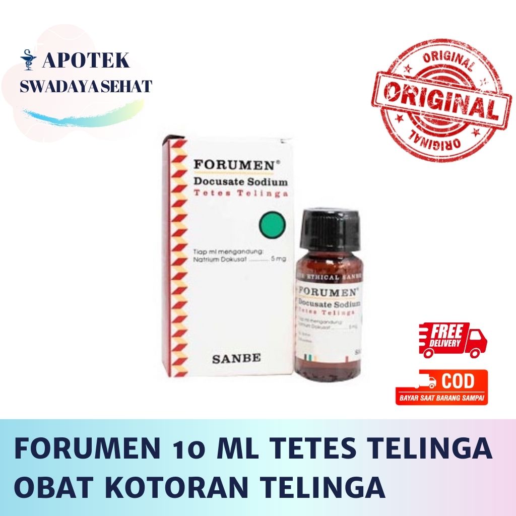 FORUMEN Tetes Telinga 10 ML - Obat Serumen Kotoran Telinga Cerumen Penyumbat