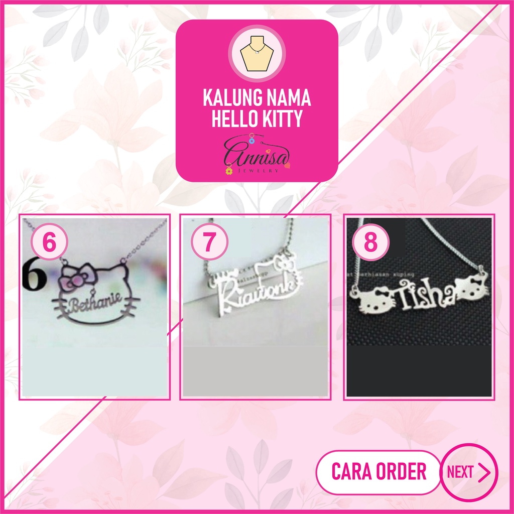 Kalung Nama Monel apit HK