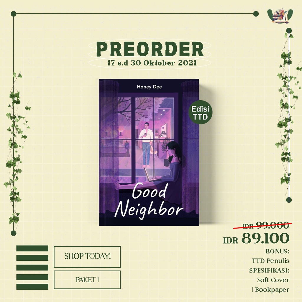 Ready Novel Good Neighbor Penulis: Honey Dee-BUKU AJA