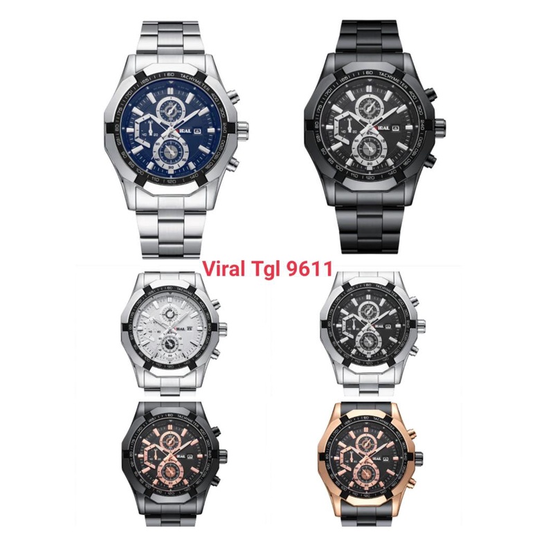 (SS) JAM TANGAN PRIA TANGGAL AKTIF VIRAL 9611