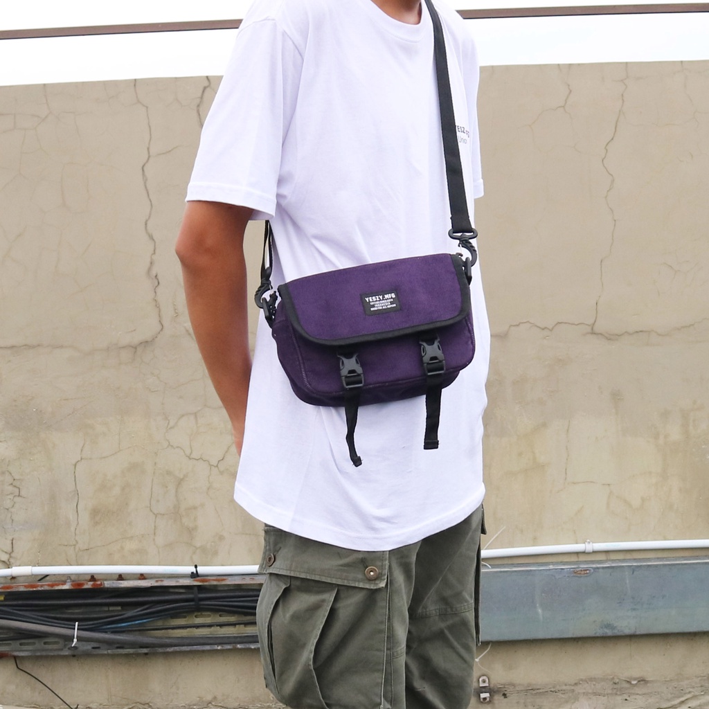 YESZY.MFG Sling Bag Corduroy Utility Purple