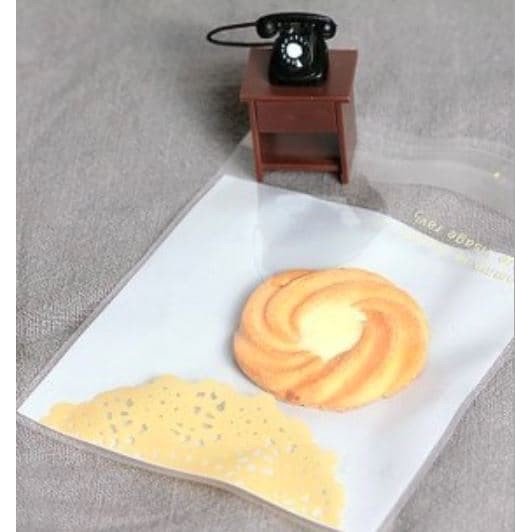

CVCV124 PLASTIK FANCY COOKIES/ PERMEN/ KUE/ COKLAT SIMPLE WHITE 10X10