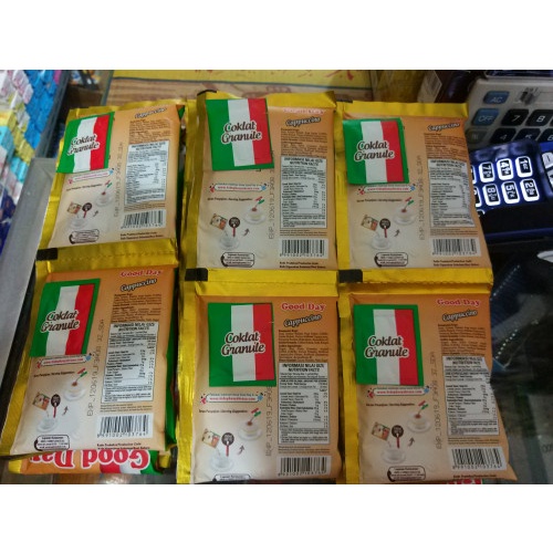 

H2J0U2J1U Good Day Cappuccino Sachet 25Gr 1Renceng 10Sachet HyYj
