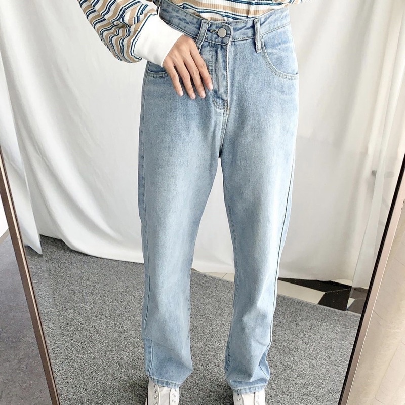 BLUE SNOW LOOSE JEANS