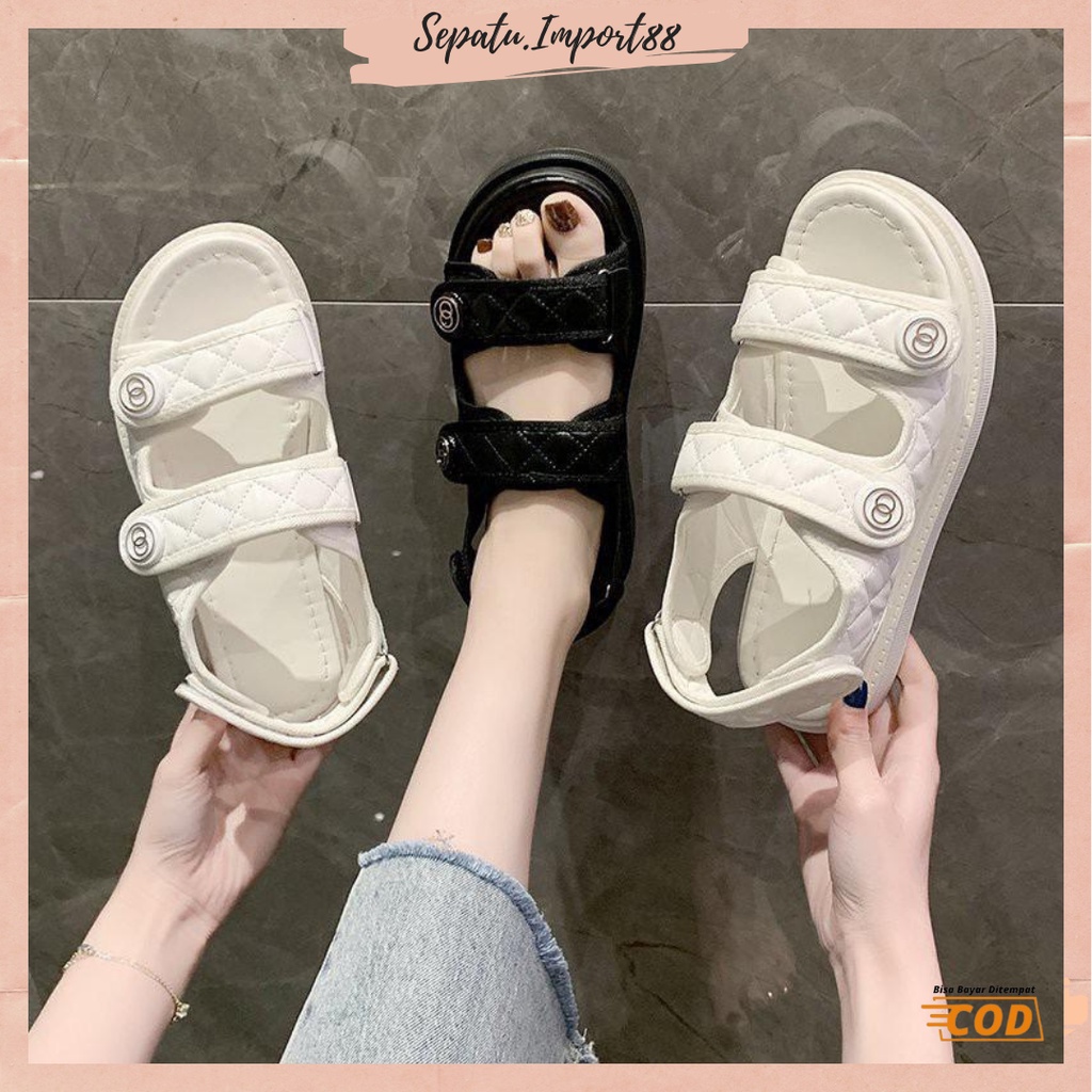 [SEPATU.IMPORT88] Sandal Weges Tali Wanita Sepatu Wanita Import Premium Quality SP-520