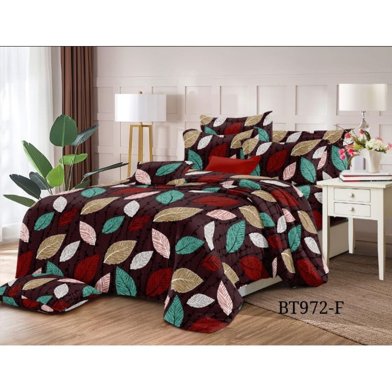 Sprei Motif Daun Ukuran 180x200 Premium 3D