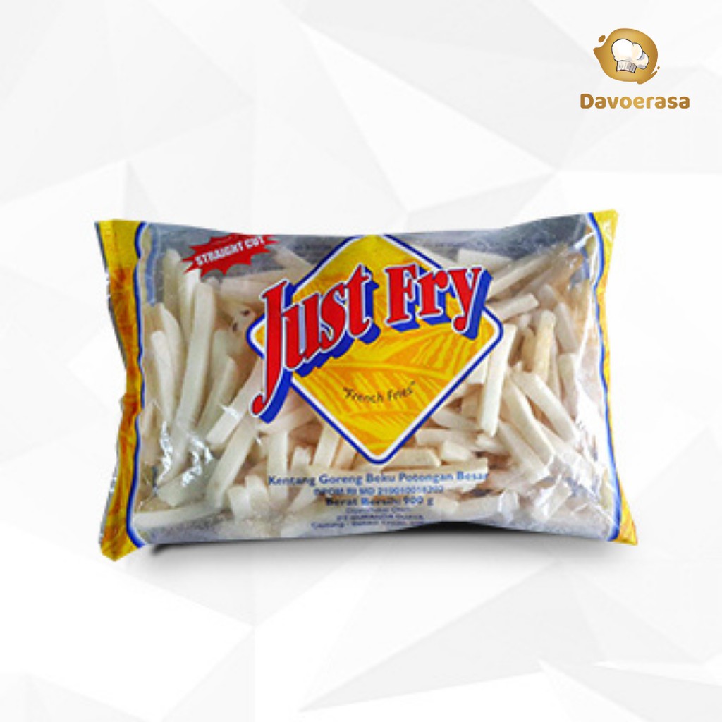 

Kentang Just Fry French Fries Straight Cut 900 Gram Potongan Besar