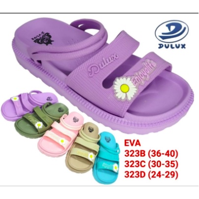 DX-323C Sandal Karet Anak Perempuan Tanggung Model Gladiator Merek Dulux Ukuran 30-35