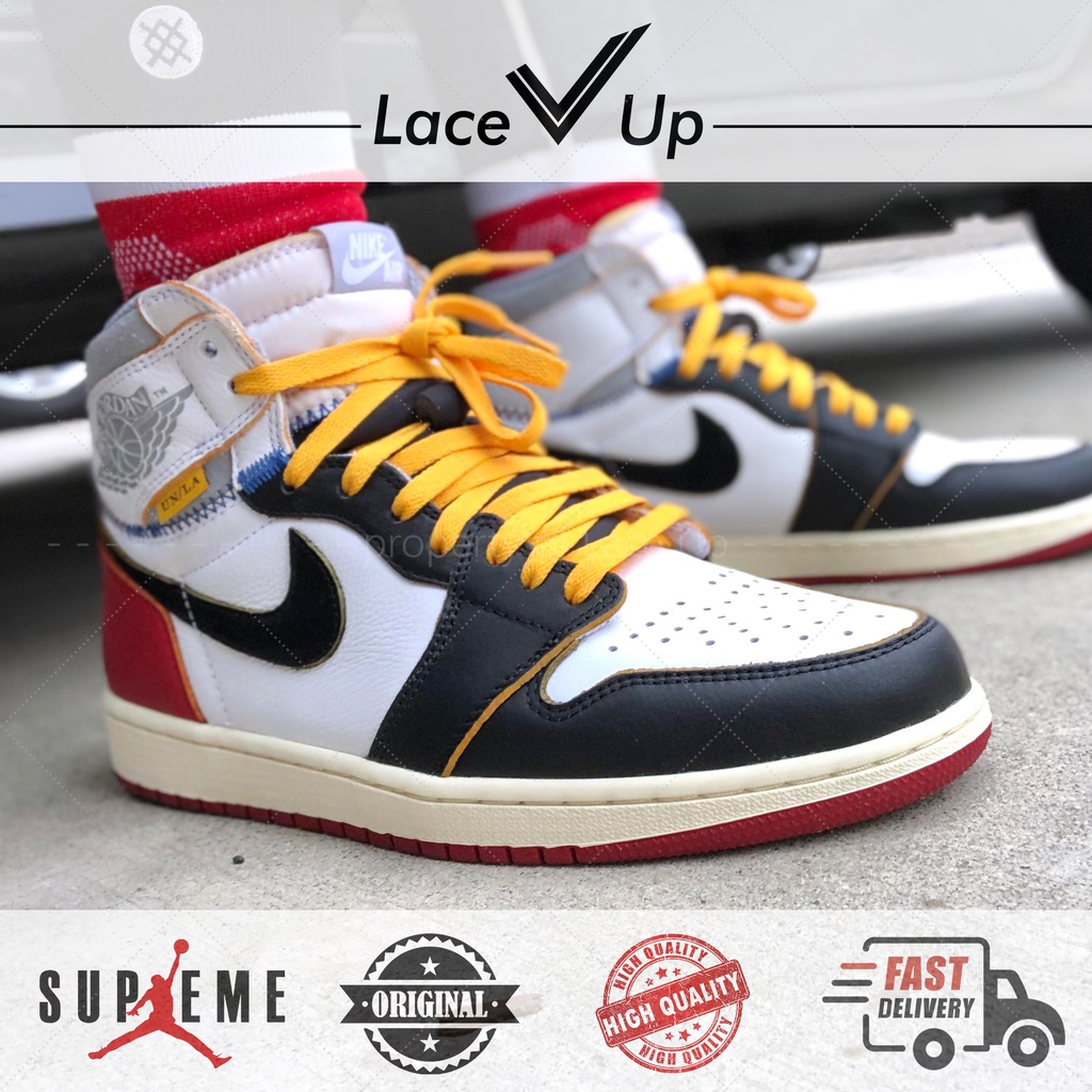 Tali Sepatu Flat 8mm Union Yellow / University Gold Shoelaces