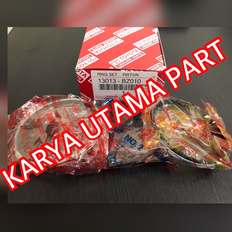 RING PISTON RING SEHER TOYOTA AVANZA 1300CC 0.50 13013-BZ010