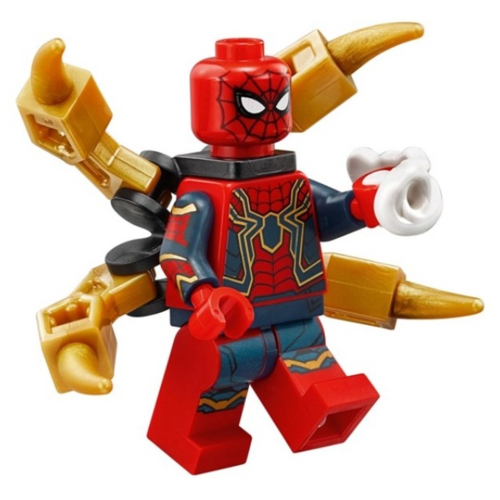 iron spider man lego figure
