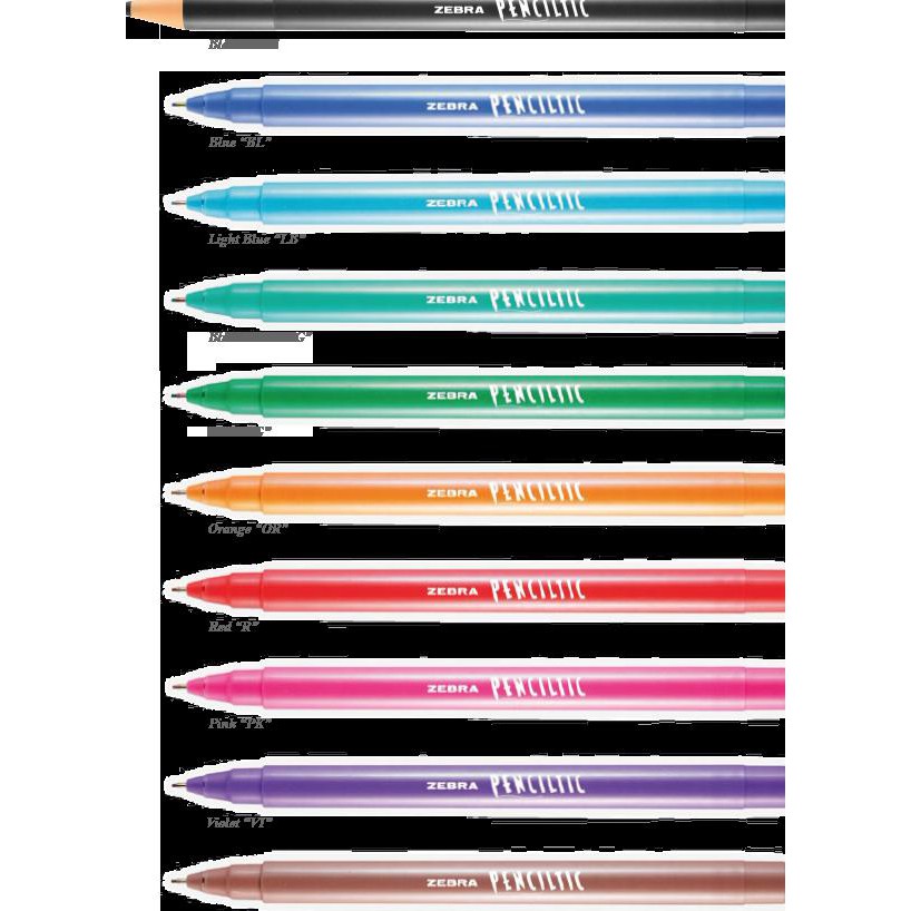 

HOT SALE Pulpen Zebra Penciltic warna warni - Biru Muda Terjamin