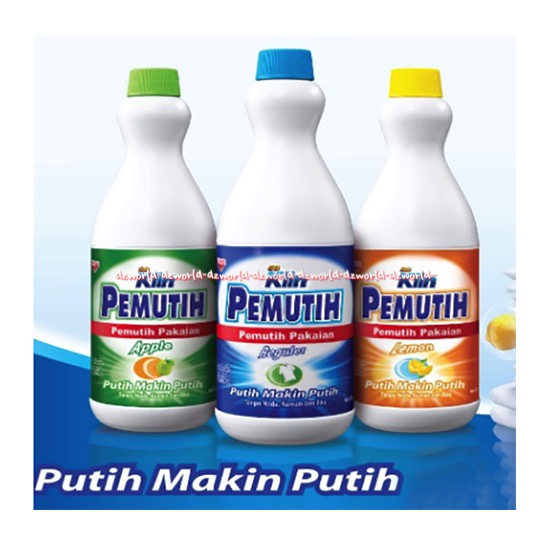 So Klin Pemutih Pakaian 1L Apple  Regular Lemon Putih Makin Putih Noda Bau Membasmi Kuman Soklin Bleching Cloth