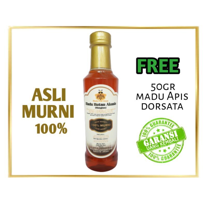 [COD bisa] Madu PAK UMAR Lebah Asli Murni 100% Akasia Mangium Sumatera Raw Pure Honey Bee