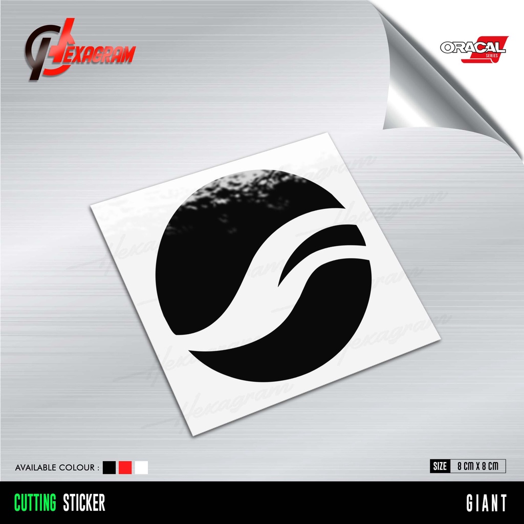 Cutting Sticker Sepeda GIANT Logo | Stiker Sepeda Logo GIANT | GIANT