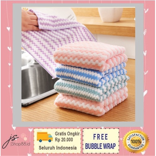 KAIN LAP WAVE DAPUR MICROFIBRE ANTI MINYAK 2 SISI