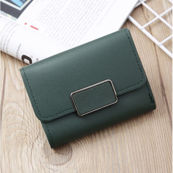 117C COD Retro Paragraf Pendek dompet Forever young Polos Dompet Wanita Import 117C