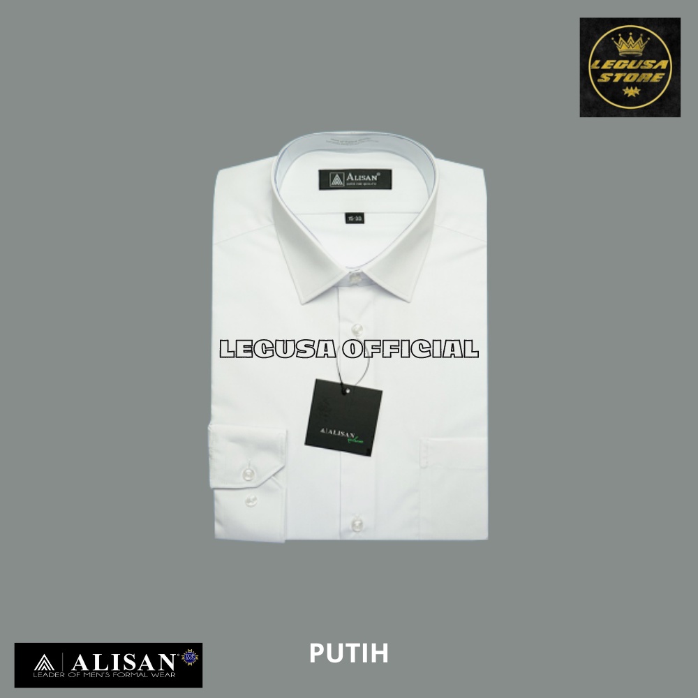 Alisan Lengan Panjang SLIMFIT Polos Kemeja Alisan Pria Formal Original Kemeja Alisan Lengan Panjang Kemeja Alisan Pria Kemeja Kerja