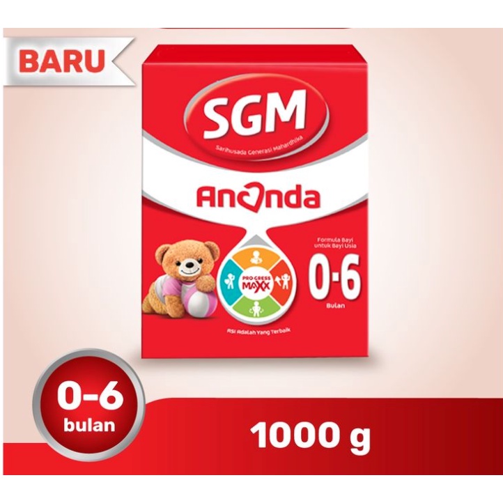 

Susu Bayi Formula SGM Ananda Presinutri Tahap 1 (0-6) / Tahap 2 (6-12) - 1000gr