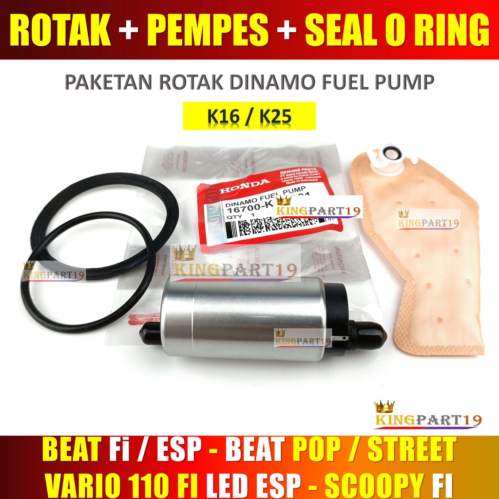 PAKET ROTAK BEAT FI BEAT ESP BEAT POP VARIO 110 FI LED SCOOPY FI / ROTAK DINAMO FUEL PUMP BEAT FI F1