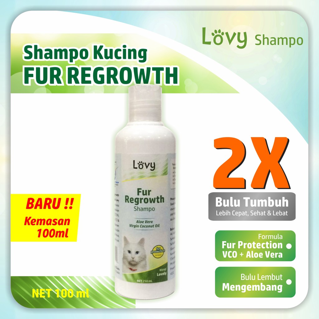 Shampo Sampo Kucing Lovy | ANTI KUTU &amp; FUR | PAKET A