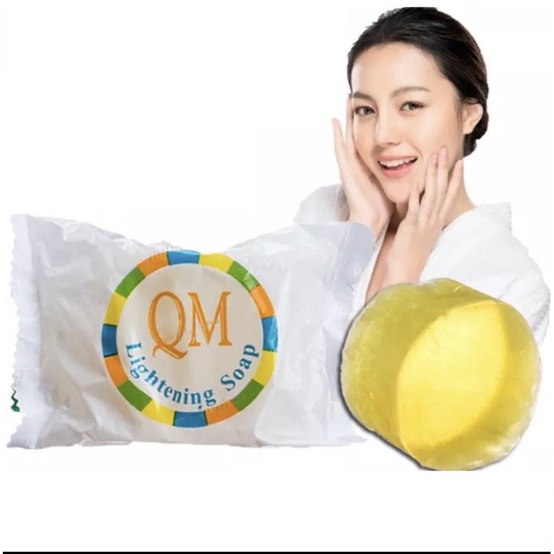 Sabun QM Glowing Brightening Bpom - Sabun Pemutih Wajah dan Badan