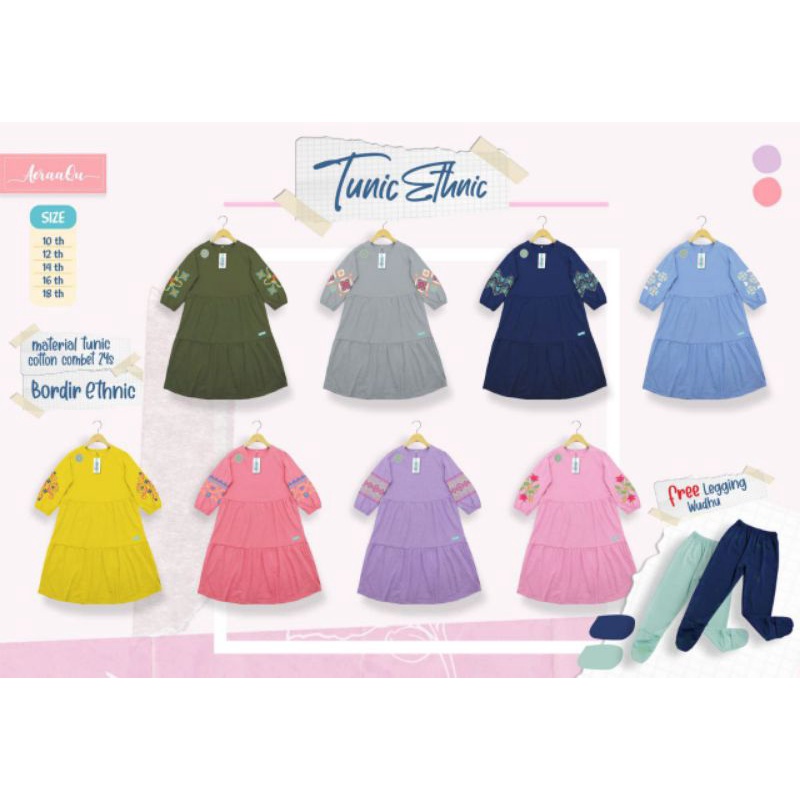 TUNIC FREE LEGING || TUNIK ETHNIC BY AERAAQU