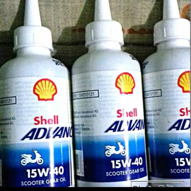 Oli Shell gardan SAE 15-40W 120ml untuk semua motor matic Honda/Yamaha/Suzuki