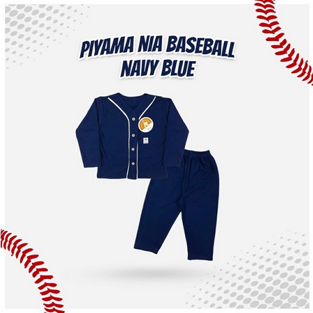 Nia / Piyama Nia Premium Baseball / Baju Tidur Bayi Nia / Baju Bayi Nia Premium Baseball