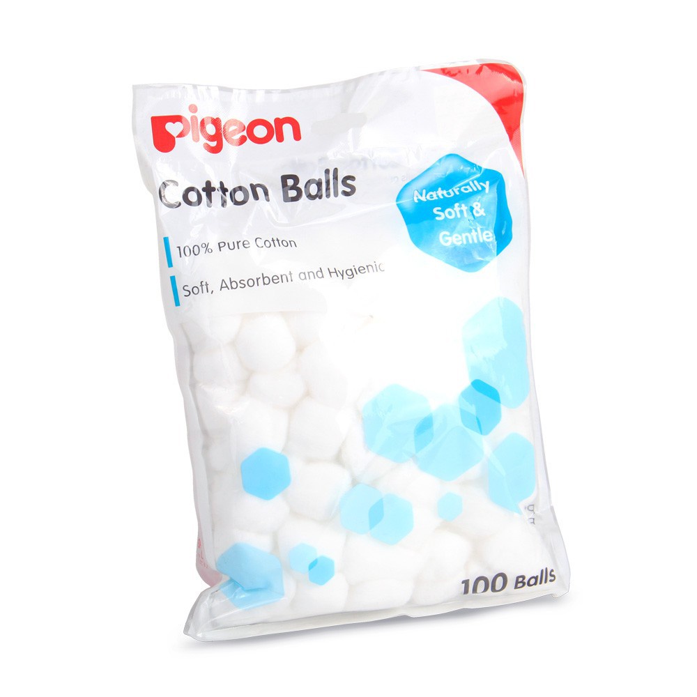 PIGEON Cotton Ball | Kapas Bayi kapas bulat isi 100