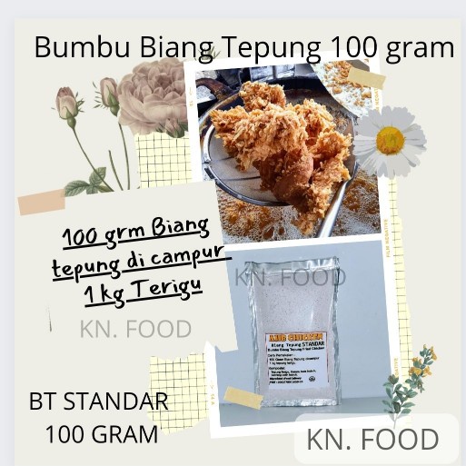 

Biang Tepung Bumbu Ayam Goreng Krispi BT STANDAR 1 ONS Fried Chicken - STANDAR 1ons