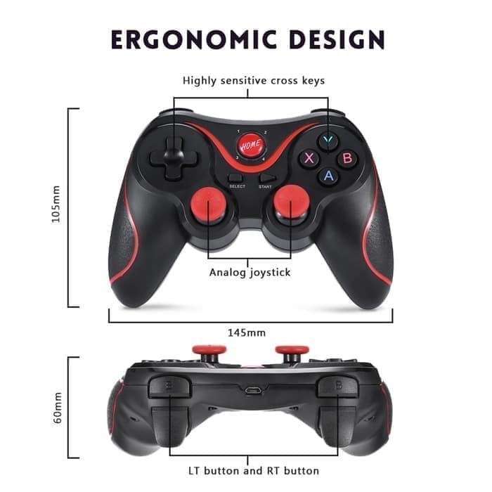 GAMEPAD JOYSTICK BLUETOOTH STIK GAME HP ANDROID IOS