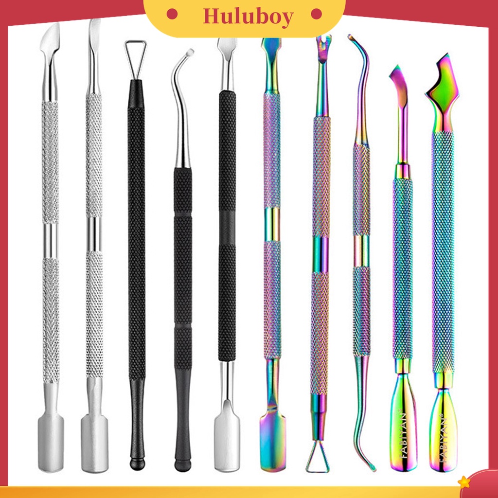 Huluboy Huluboy♡ 1 Set Alat Pemotong Kutikula Bahan Stainless Steel Untuk Manicure Pedicure