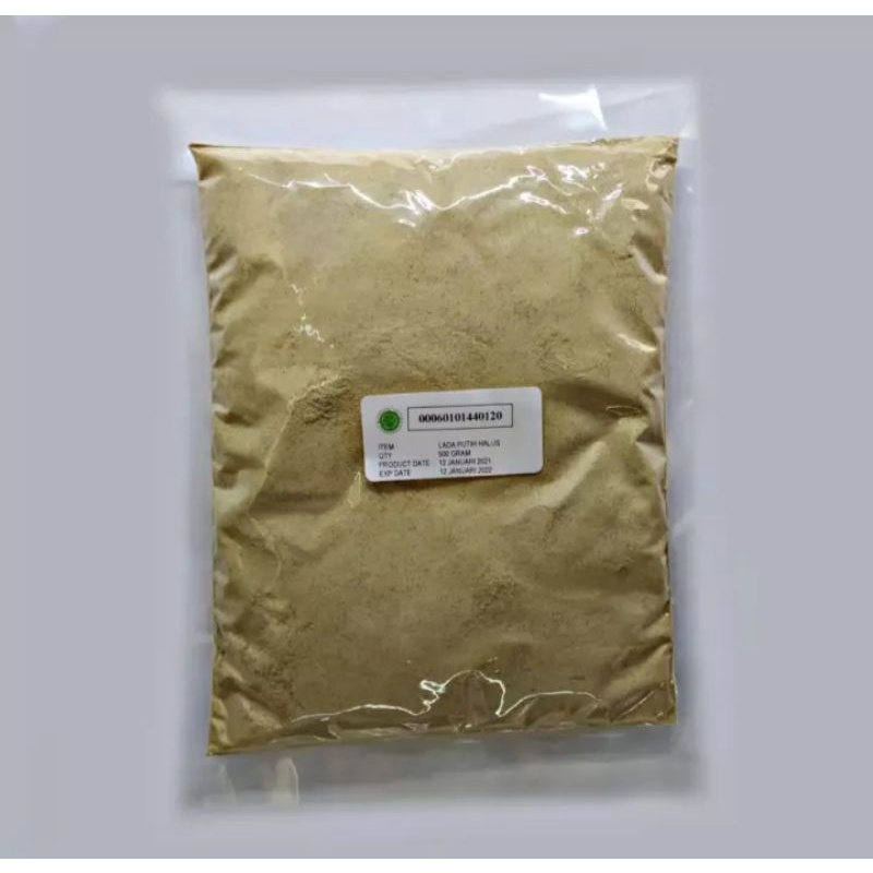 

Lada Putih Bubuk 500 gr Pure Asli 100%