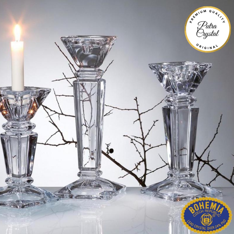 Tempat Lilin Kristal Crystal Bohemia 500PK LC Mewah