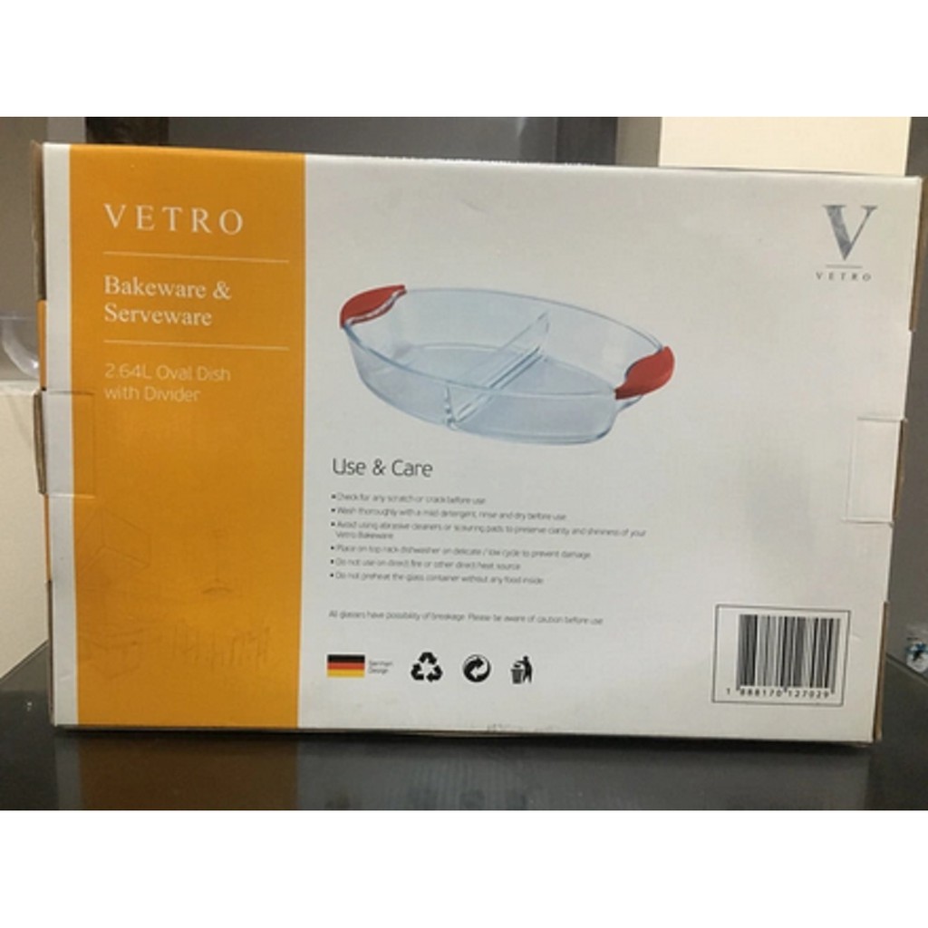 Mangkok Vetro bakeware & serveware Oval Roaster