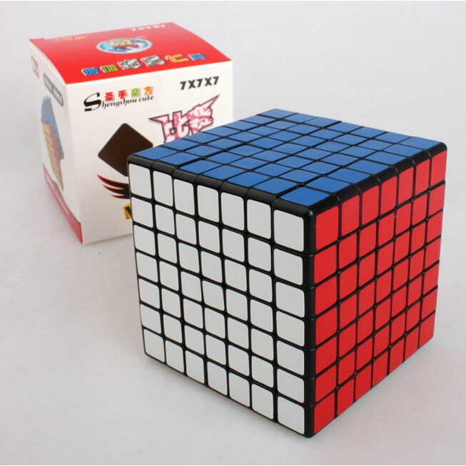 PUZLE CUBE Rubik 7x7 Shengshou 7,7cm Black Base RUBIX ORI RUBIC