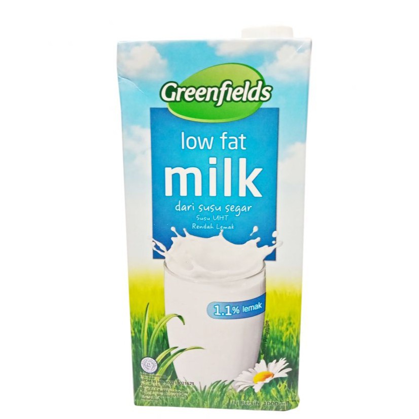 Greenfield Low Fat 1l Susu Rendah Lemak Shopee Indonesia