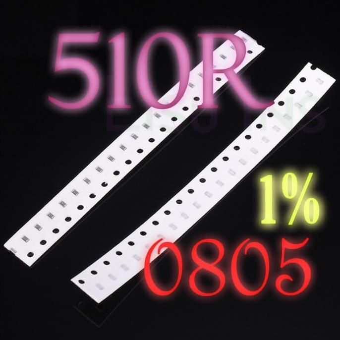 SMD 510R Resistor 0805 1% SMT 510 510 Ohm lisuin90 Diminati Banget