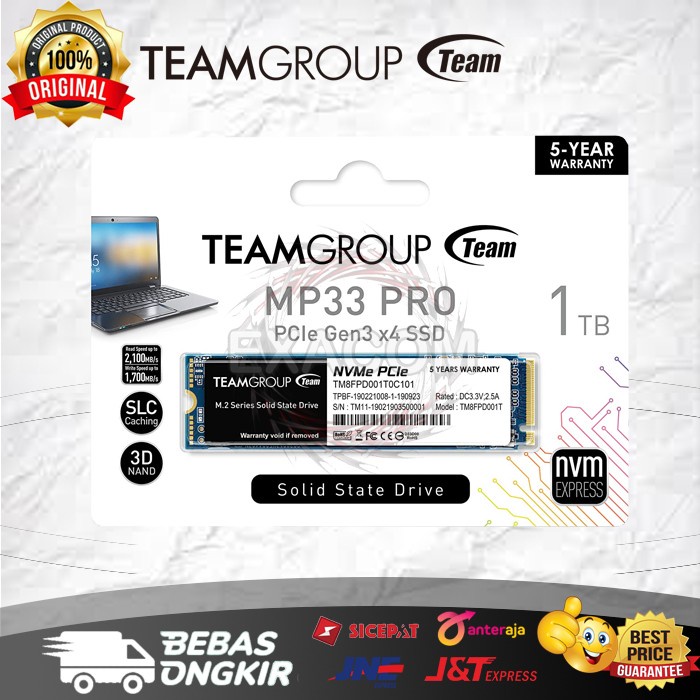 SSD NVME Team MP33 Pro 1TB - SSD NVME 1TB