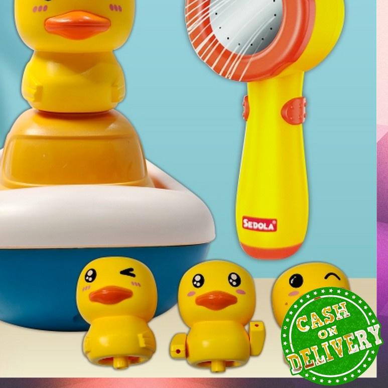 OFM-M248 M249 Bebek Mainan Mandi Bayi Mainan Anak Balita Semprotan Shower Air Mandi Kepala Bebek / S
