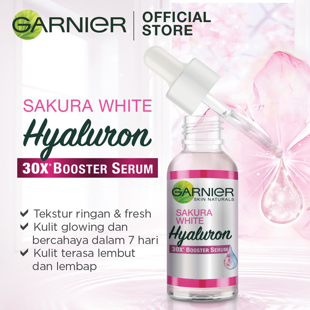 GARNIER SAKURA WHITE HYALURON 30X BOOSTER SERUM 30ML