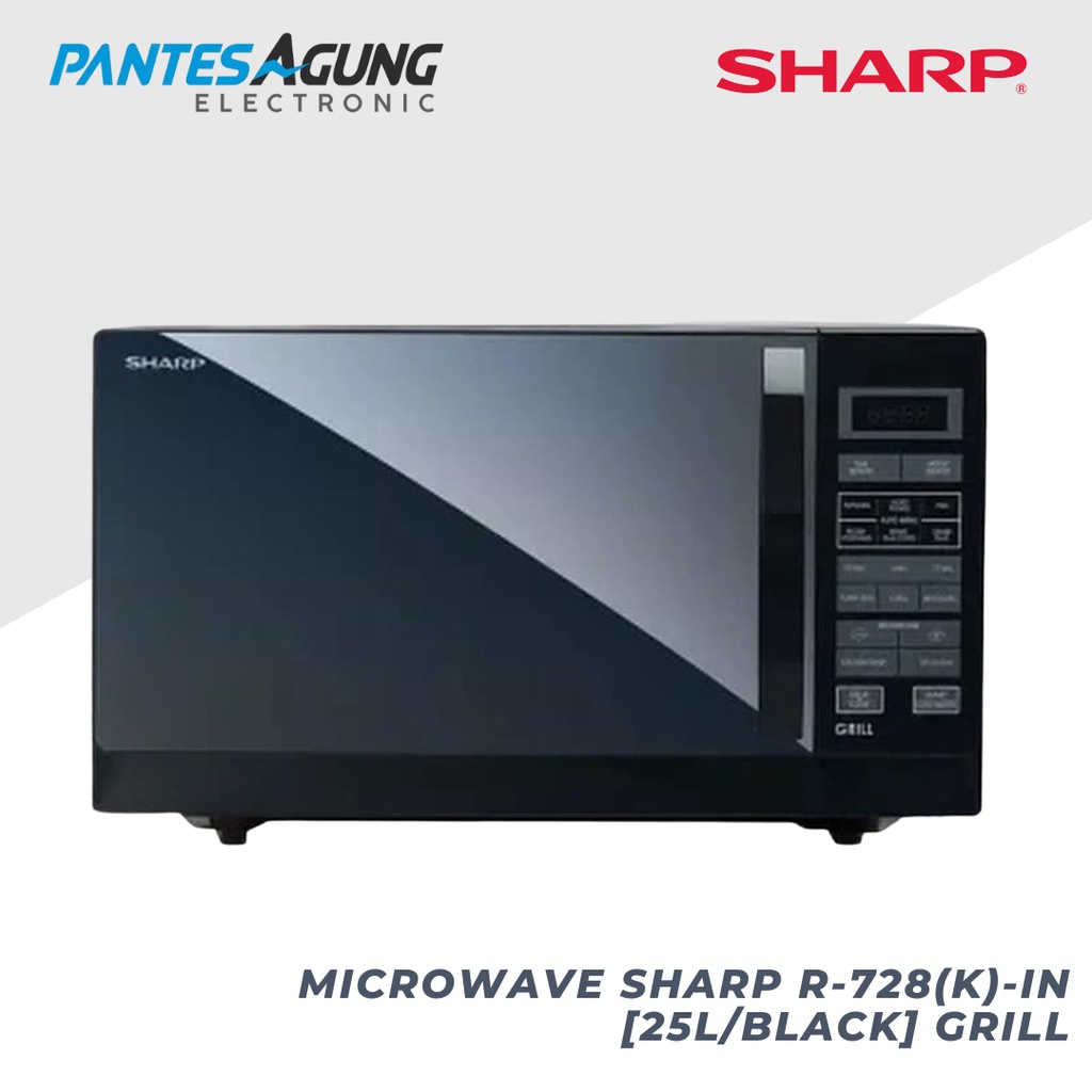 Microwave Sharp R-728(K)-IN [25L/Black] Grill