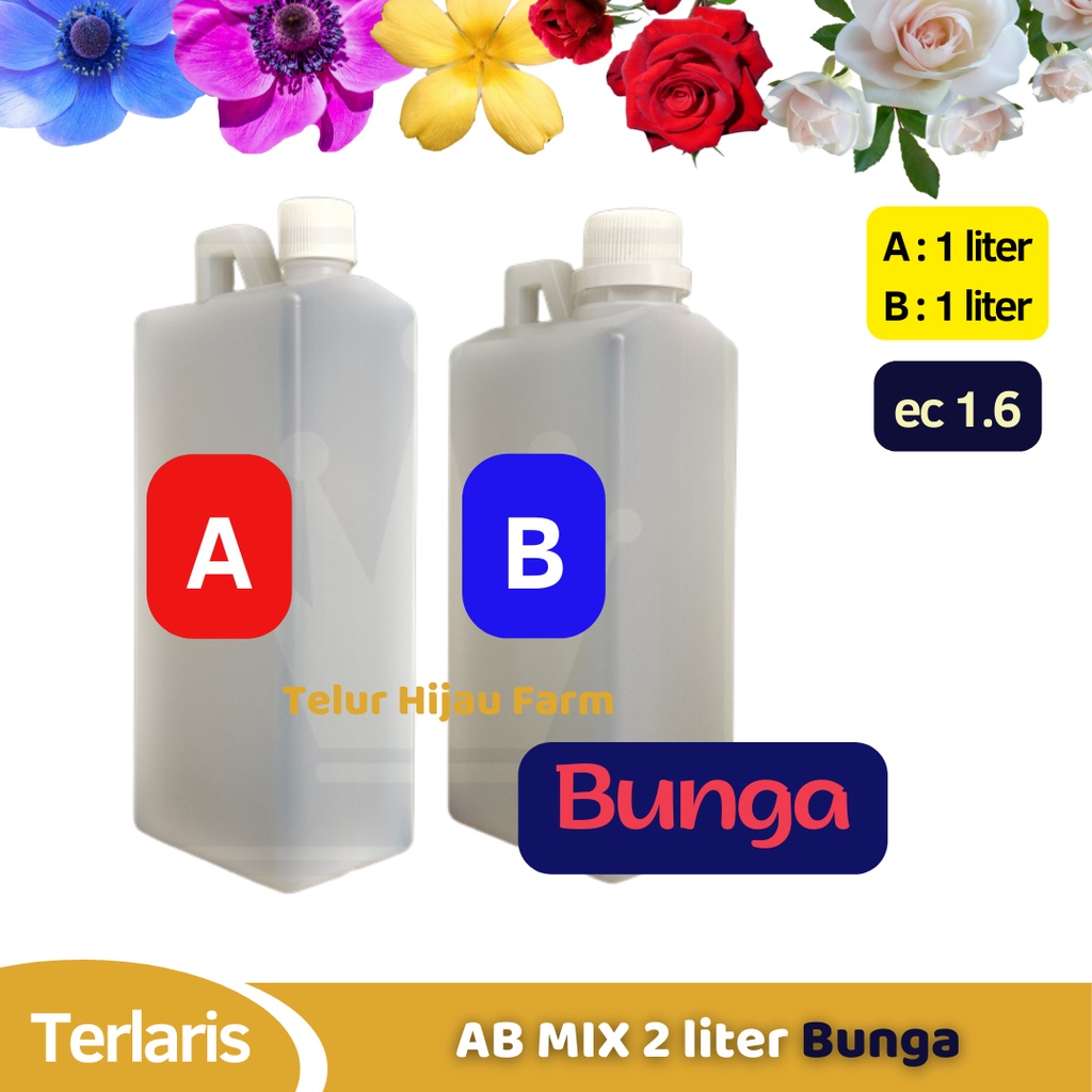 Nutrisi / Pupuk AB Mix khusus Bunga 1 Liter